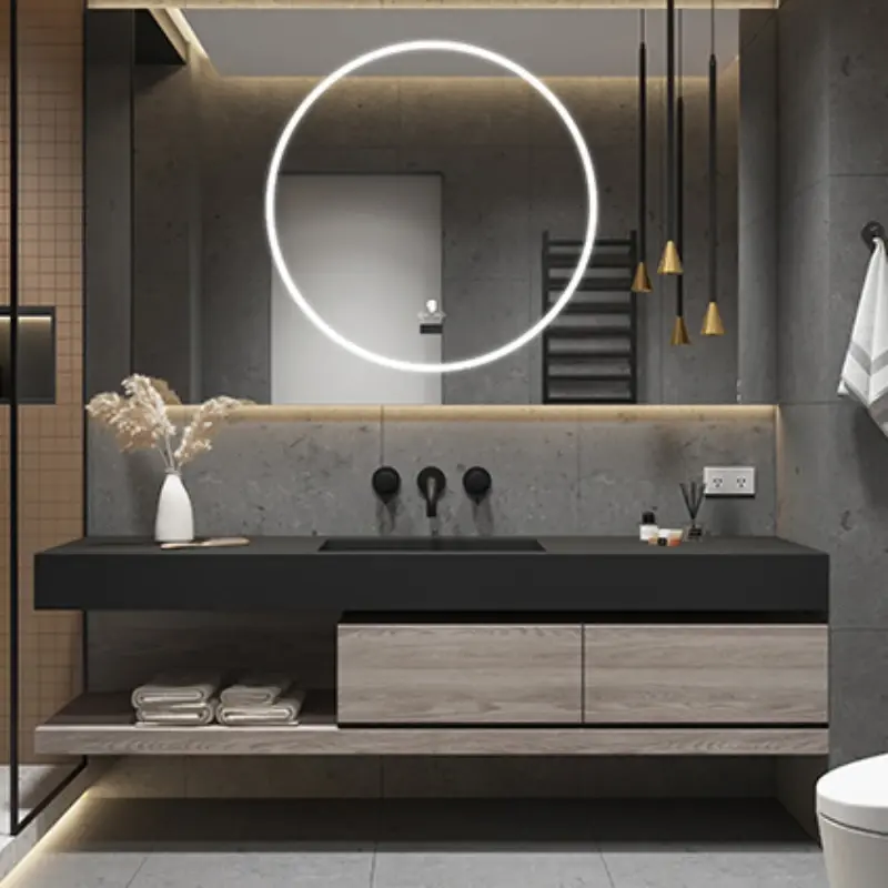 Mirror Storage Bathroom Cabinet Organizer Modern Tall Drawers Cabinet Display Vanity Armoire Salle De Bain Home Furniture