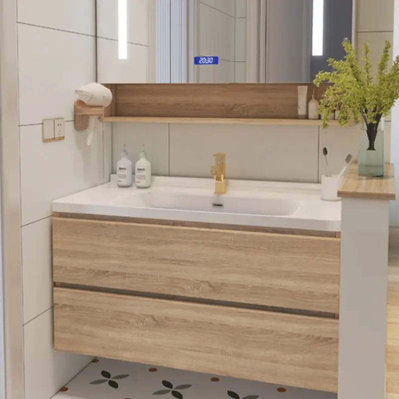 Storage Organizer Bathroom Vanity Cabinet Sink White Space Saving Bathroom Shelf Display Mirror Meuble Salle De Bain Furniture