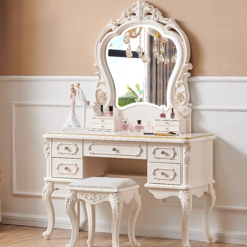 Make Up Aesthetic Vanity Table Modern Living Rooms Living Room Organizer Dresser Bedroom Drawers Schmink Tisch Home Furniture