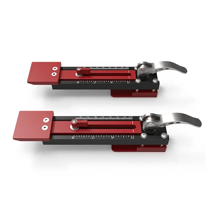 HGHO 2Pc Wall Panel Install Tool Precision Gecko Gauge Aluminum Adjustable Stepped Board Install Jig,Metric Inch Double Scale