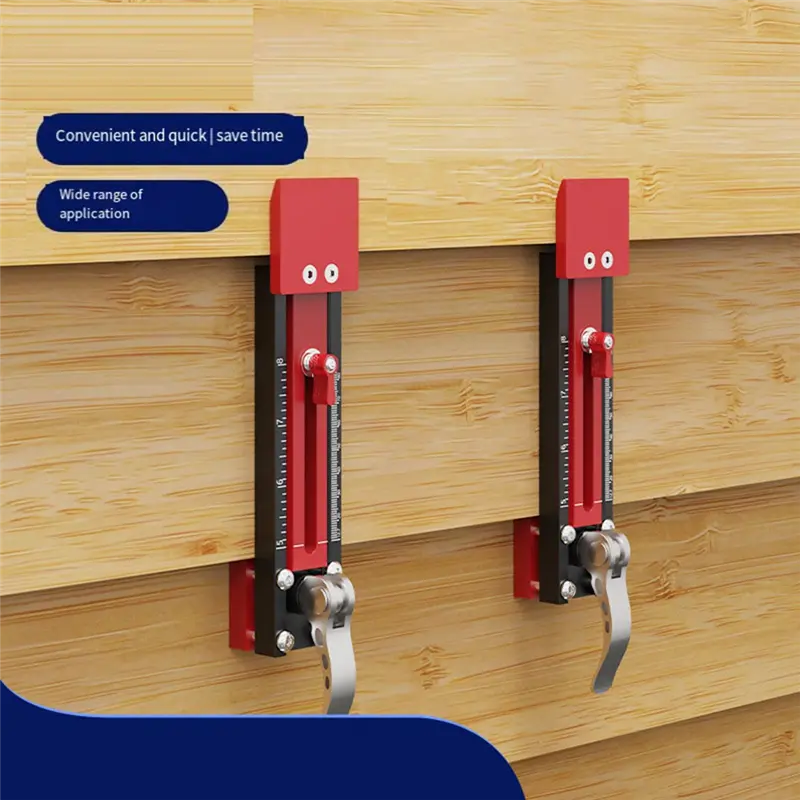 HGHO 2Pc Wall Panel Install Tool Precision Gecko Gauge Aluminum Adjustable Stepped Board Install Jig,Metric Inch Double Scale