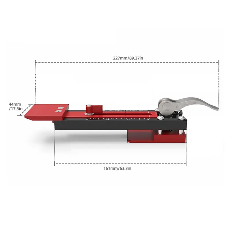 HGHO 2Pc Wall Panel Install Tool Precision Gecko Gauge Aluminum Adjustable Stepped Board Install Jig,Metric Inch Double Scale