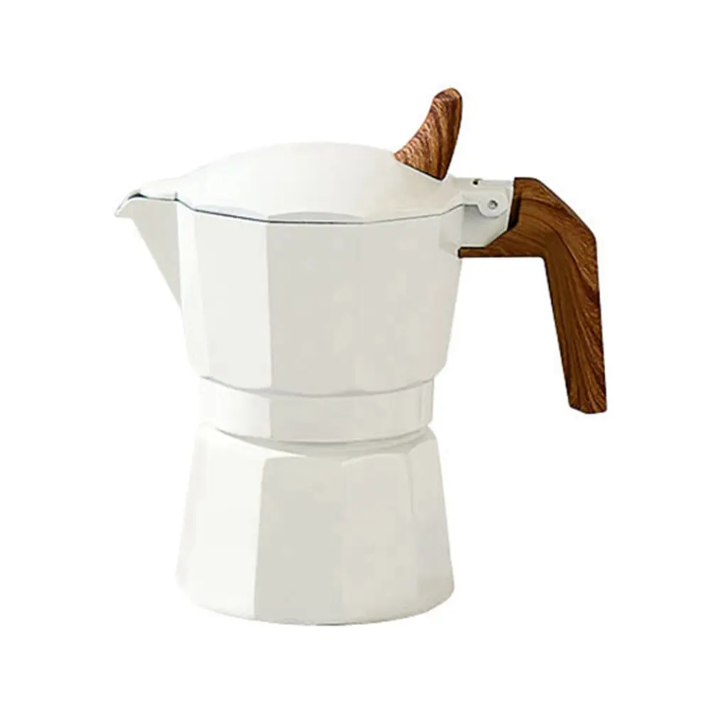 HGHO 150Ml Double Valve Moka Pot Double Valve Espresso Maker Italian Coffee Professional Home Coffee Accessories