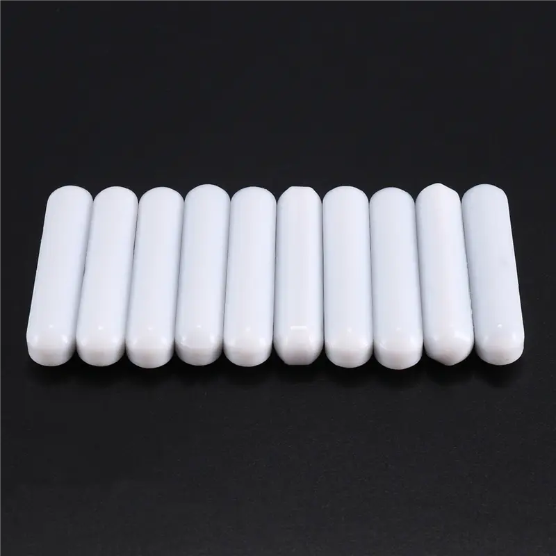 HGHO 40 Pieces PTFE Magnetic Stirrer Mixer Stir Bar Laboratory Bar Stir Plate Magnet Stir Rod Magnetic (8X40mm)