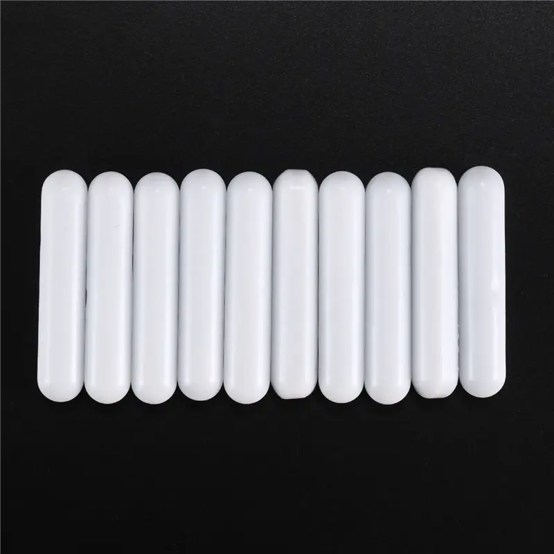 HGHO 40 Pieces PTFE Magnetic Stirrer Mixer Stir Bar Laboratory Bar Stir Plate Magnet Stir Rod Magnetic (8X40mm)