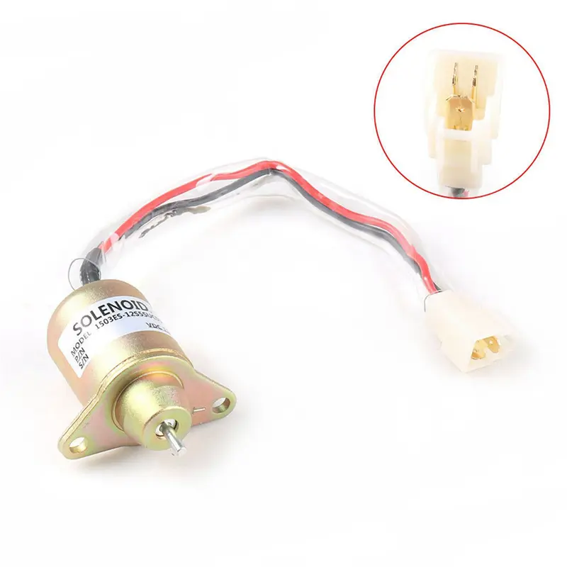 HGHO 5X 12V Engine Fuel Shut Off Solenoid Valve Shutdown For Yanmar 119653-77950