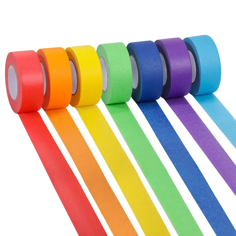 HGHO Colored Masking Tape,Colored Painters Tape For Arts And Crafts,Drafting Tape,Craft Tape Tape Paper Tapecolorful Tape