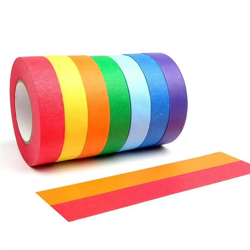 HGHO Colored Masking Tape,Colored Painters Tape For Arts And Crafts,Drafting Tape,Craft Tape Tape Paper Tapecolorful Tape