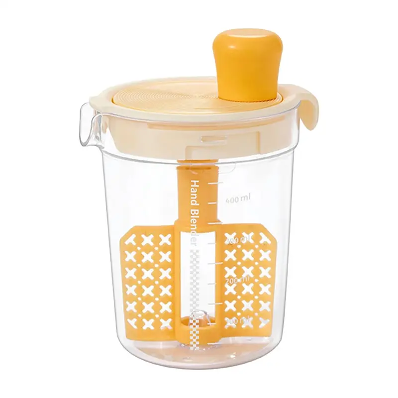 HGHO Manual Salad Dressing Mixer With Egg Separator - Multi-Function Kitchen Gadget For Dressings, Sauces, And Oils
