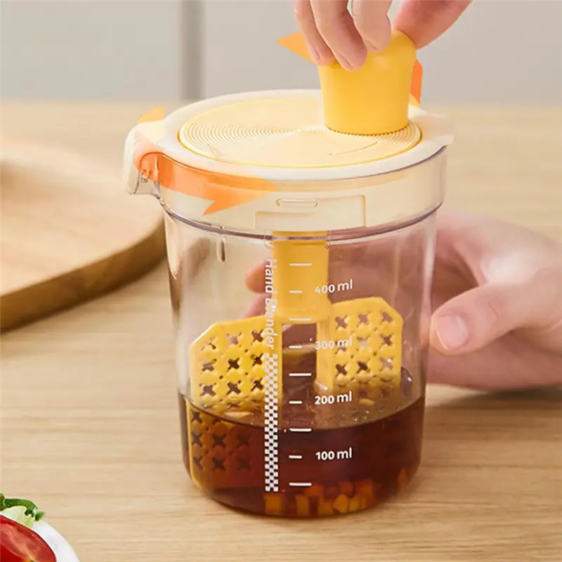 HGHO Manual Salad Dressing Mixer With Egg Separator - Multi-Function Kitchen Gadget For Dressings, Sauces, And Oils