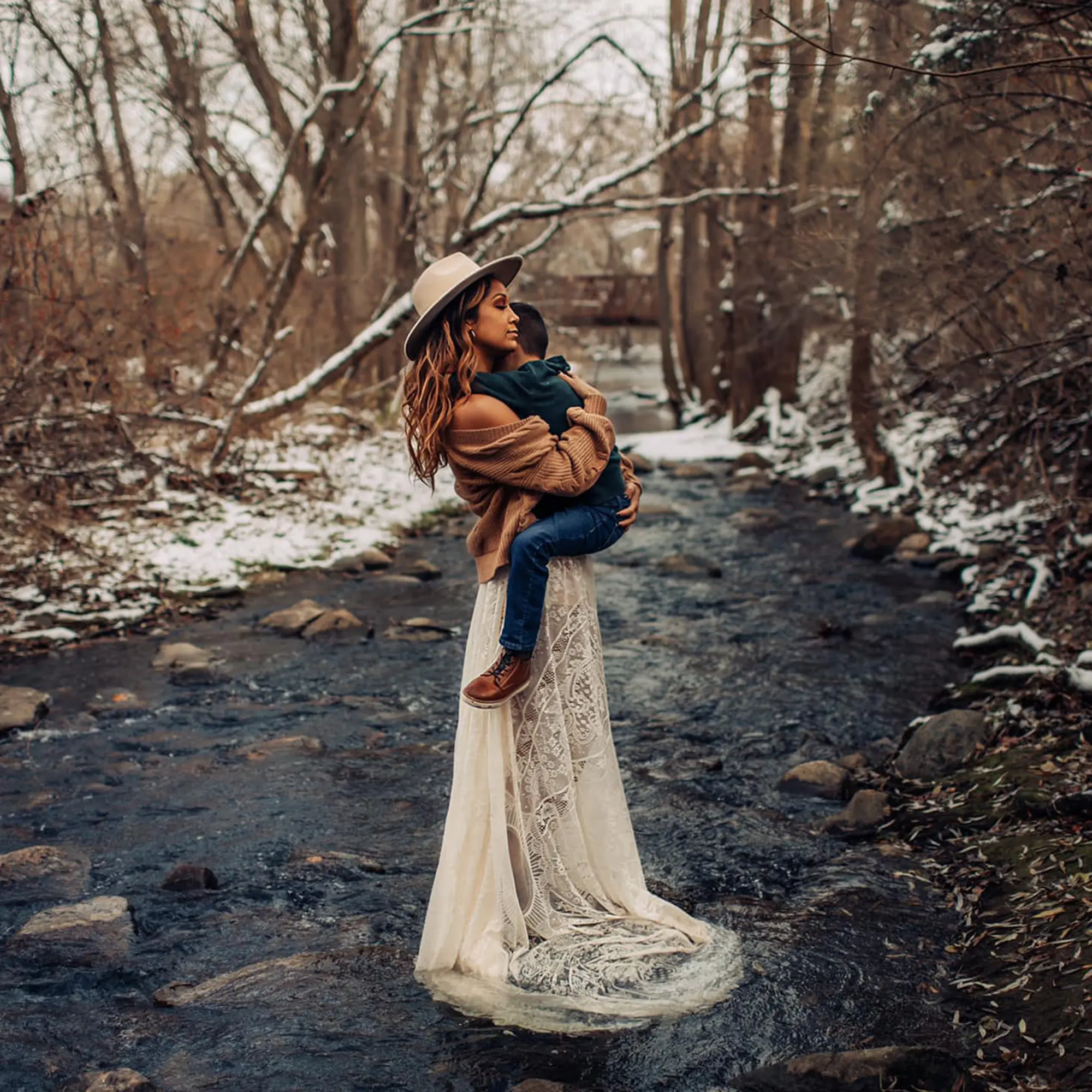 Don&Judy Bohemian Tassel Hollow Crochet Cape Maternity Photography Top And Skirt See Through Pregnancy Women Photo Shoot Outfit