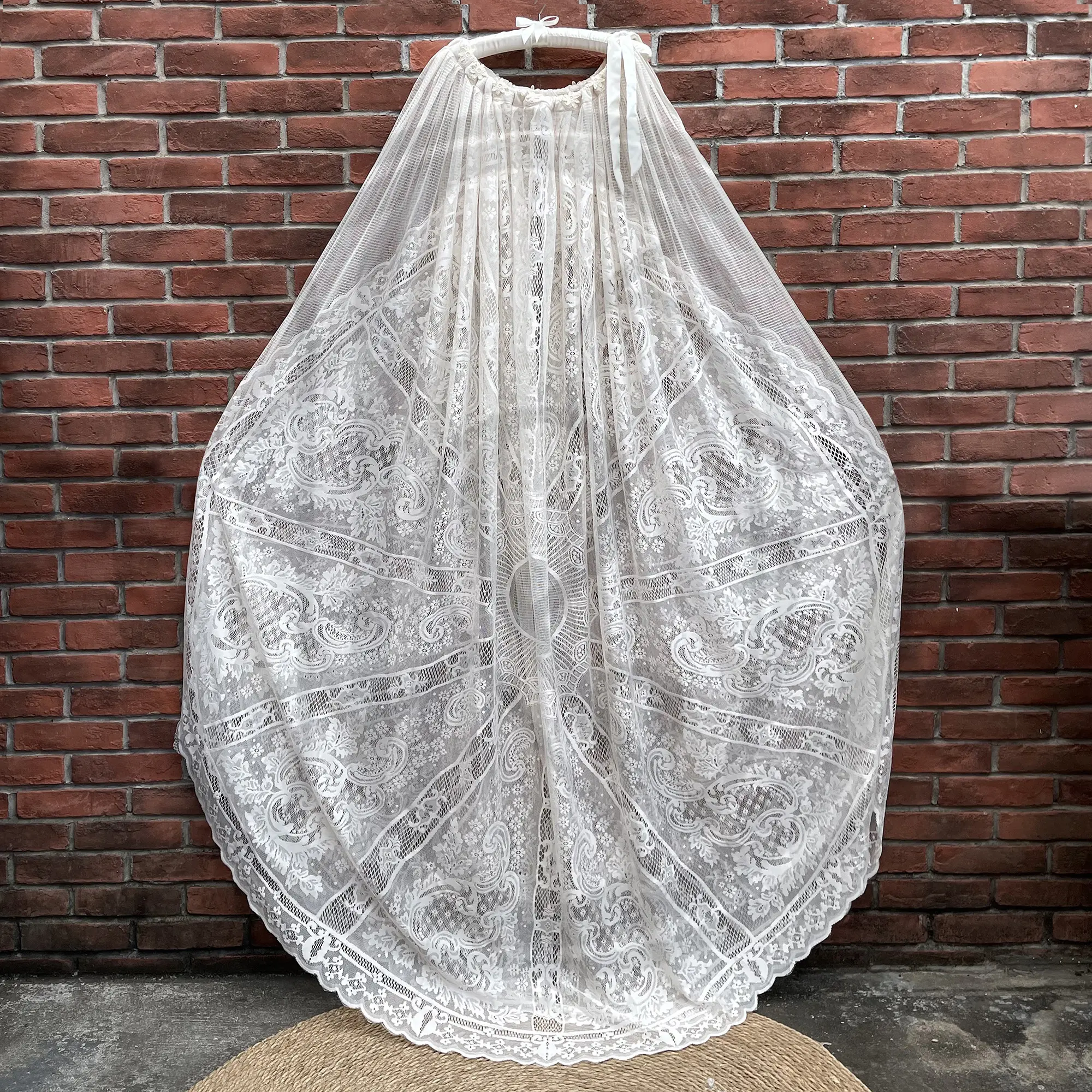 Don&Judy Bohemian Tassel Hollow Crochet Cape Maternity Photography Top And Skirt See Through Pregnancy Women Photo Shoot Outfit
