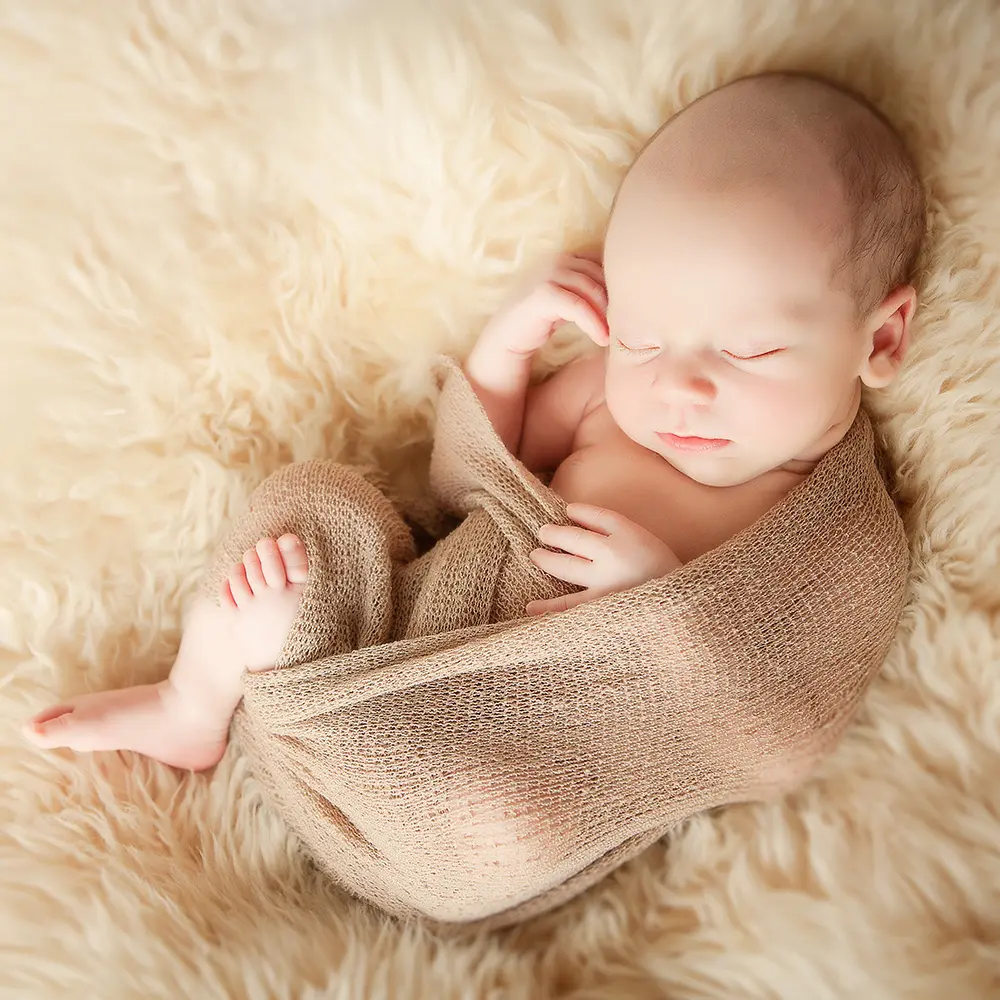 Don&Judy Stretchable Newborn Baby Photography Props Swaddle Blankets Photoshoot Background Photo Posing Fotografia Accessories