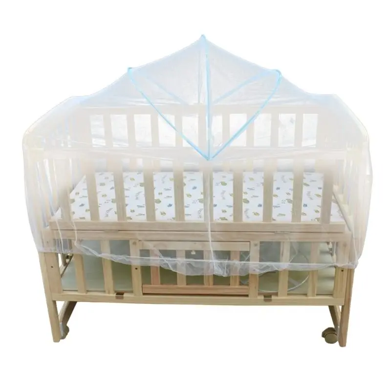 M76C Soft & Comfortable Toddler Bed Net Cotton Net Dust Proof Indoor Bed Tent Multifunctional Sleep Solution for Boy Girls