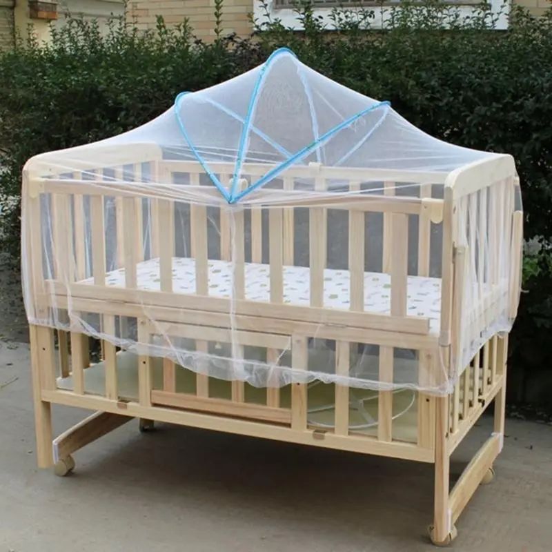 M76C Soft & Comfortable Toddler Bed Net Cotton Net Dust Proof Indoor Bed Tent Multifunctional Sleep Solution for Boy Girls