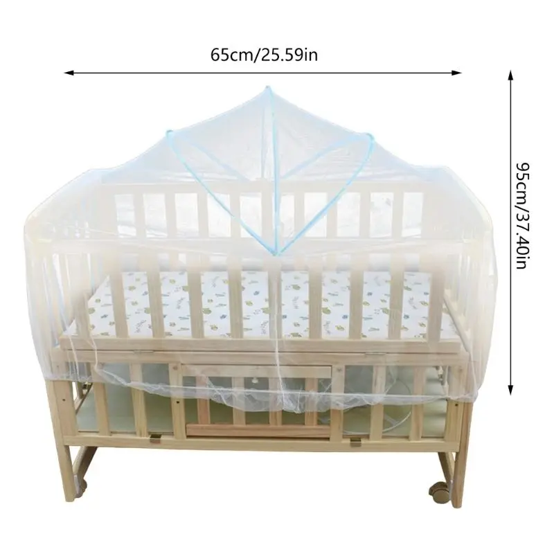 M76C Soft & Comfortable Toddler Bed Net Cotton Net Dust Proof Indoor Bed Tent Multifunctional Sleep Solution for Boy Girls