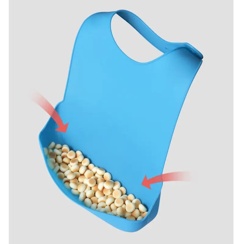 1 Pc Waterproof Adult Mealtime Anti-oil Silicone Bib Protector Disability Aid Apron Senior Citizen Aid Aprons Dining accessories