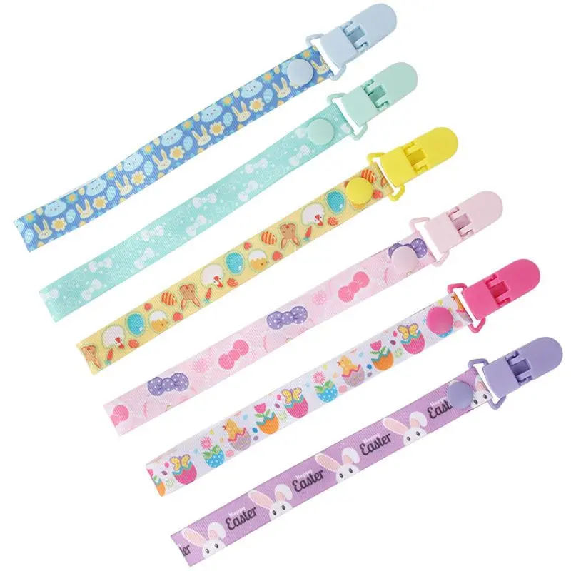 Baby Pacifier Chain with Holder Clip Adapter for MAM Rings Soother Leash Strap
