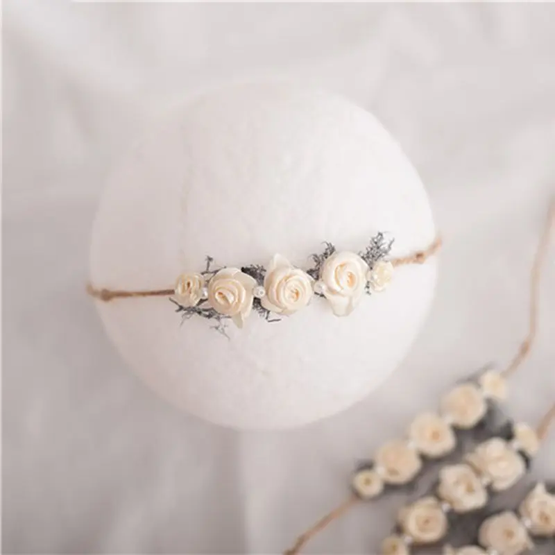 New Baby Headdress Infants Photo Manual Fine Headband Newborn Photography Props Head Decoration Jewelry Photo Hair Band