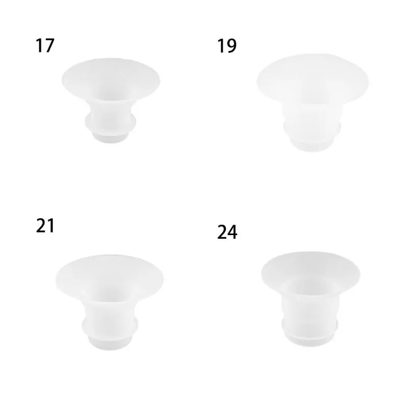 17/19/21/24mm Breast Pump Funnel Inserts Plug-in Different Caliber Size Converter Small Nipple Horn Adapter Breast Pumps parts