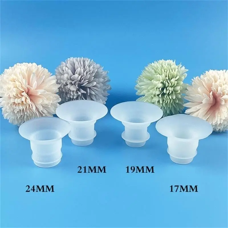 17/19/21/24mm Breast Pump Funnel Inserts Plug-in Different Caliber Size Converter Small Nipple Horn Adapter Breast Pumps parts