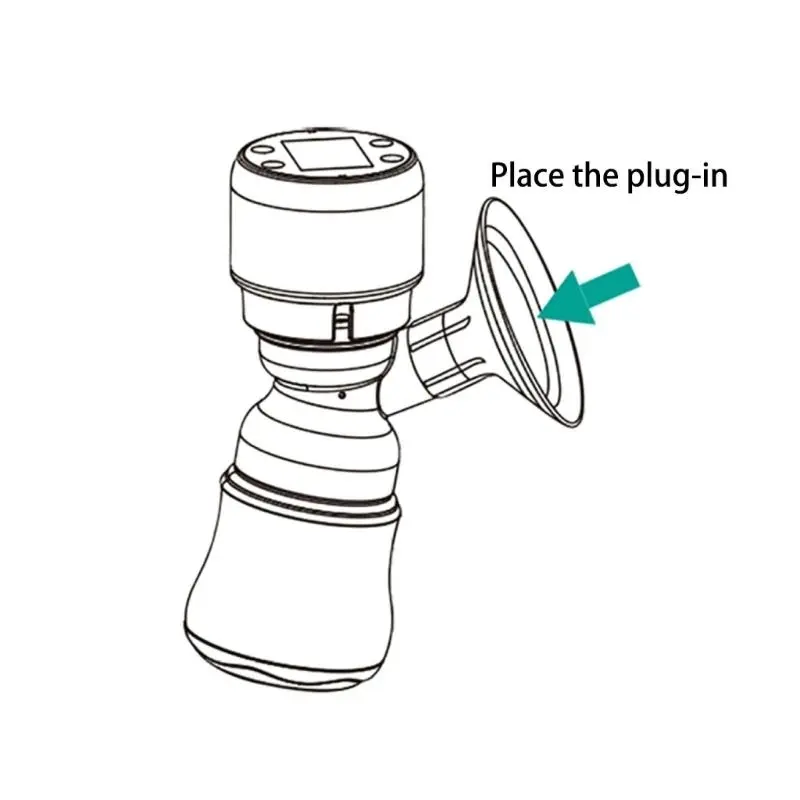17/19/21/24mm Breast Pump Funnel Inserts Plug-in Different Caliber Size Converter Small Nipple Horn Adapter Breast Pumps parts
