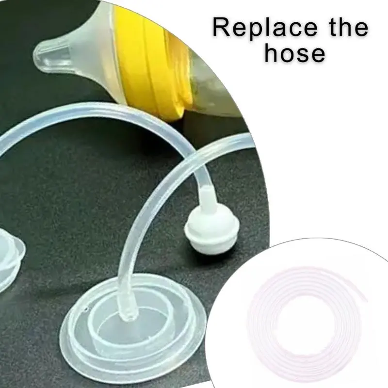 100/200cm Breast Pump Tube Milk Pump Replacement Tubing Silicone Milk Pump Tube Accessories Breast Feeding Straw Tube