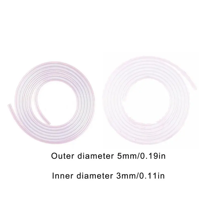 100/200cm Breast Pump Tube Milk Pump Replacement Tubing Silicone Milk Pump Tube Accessories Breast Feeding Straw Tube