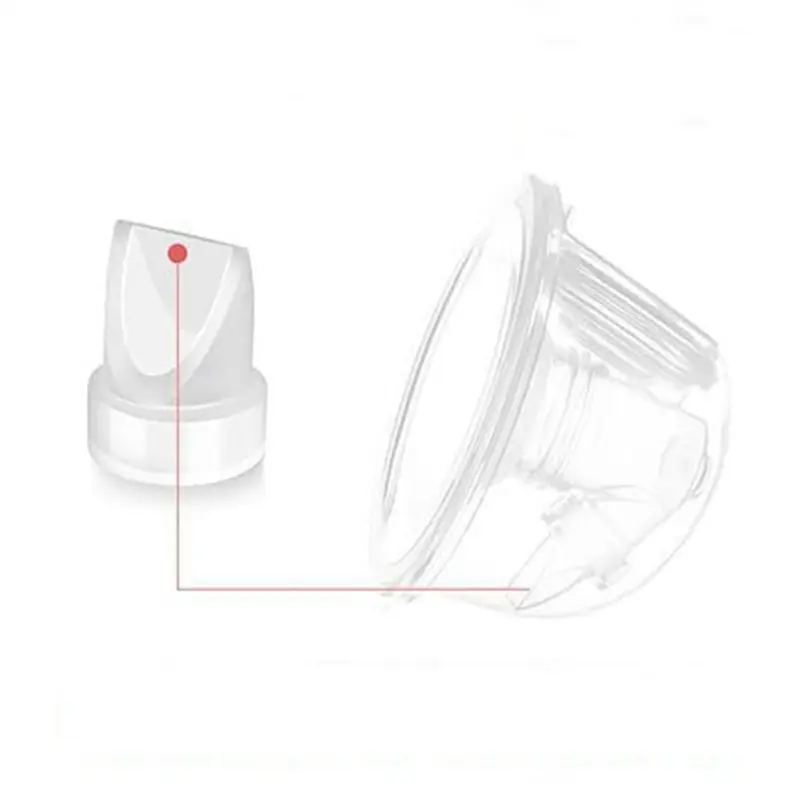 Electric Breast Pump Replacement Accessory Diaphragm Duckbill Valves Connector Soft Food-Grade Silicone for Wearable Breast Pump