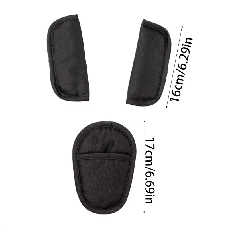 2pcs Baby Child Car Seat Belt Stroller Shoulder strap Cover Protector Crotch pad Cover for Universal Children's Products