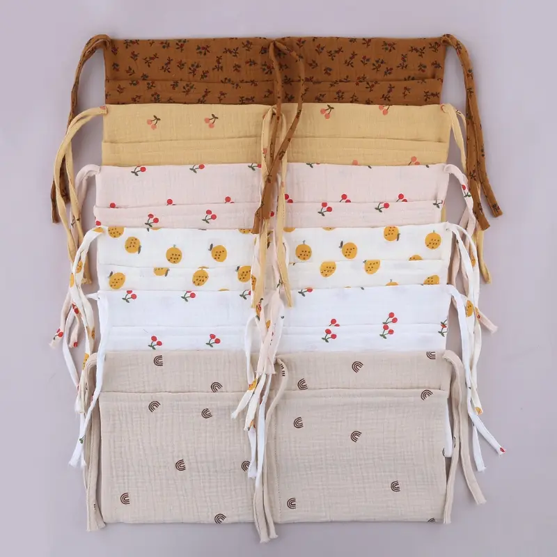 Baby Bedside Storage Bag Baby Crib Organizer Hanging Bag for Baby Multi-Purpose Newborn Bed Hanging Diaper Toy Tissue
