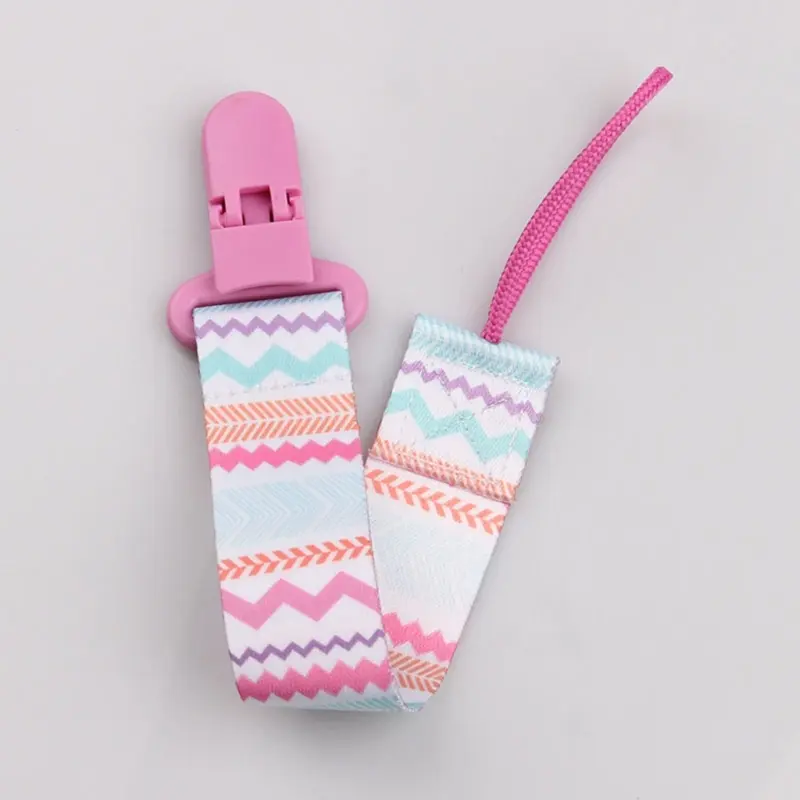 Baby Pacifier Clip Pacifier Anti-lost Chain Dummy Clip Nipple Holder Soft Cartoon Children Kids Pacifier Soother Holder