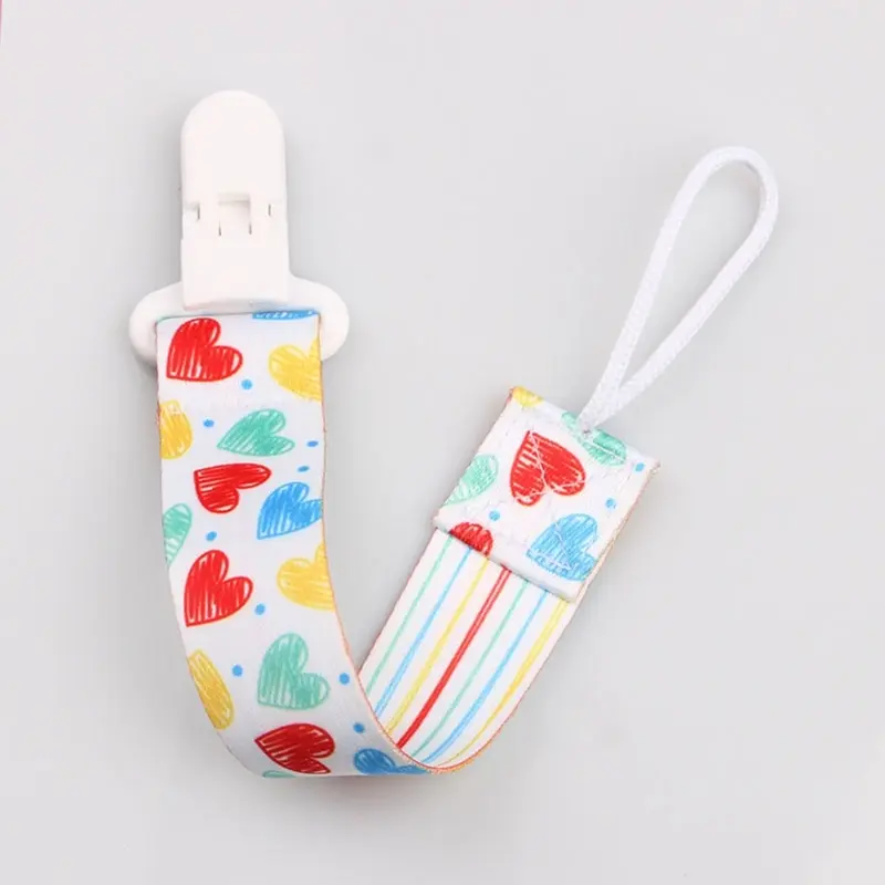 Baby Pacifier Clip Pacifier Anti-lost Chain Dummy Clip Nipple Holder Soft Cartoon Children Kids Pacifier Soother Holder
