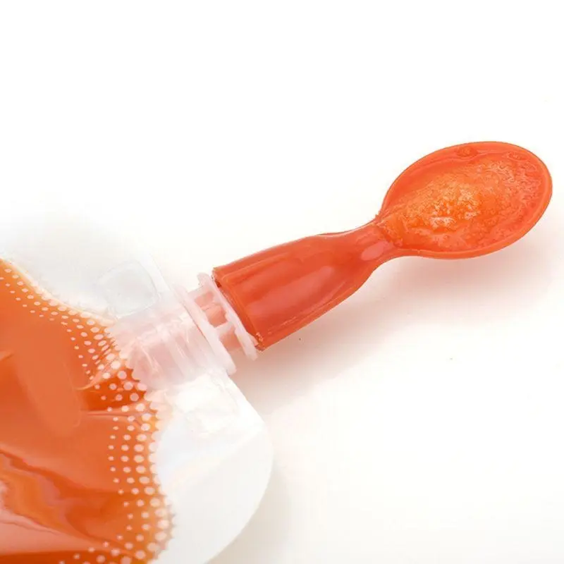 M76C Baby Utensils Spoon and Teether Set Flexible Learning Spoon and Teether Weaning