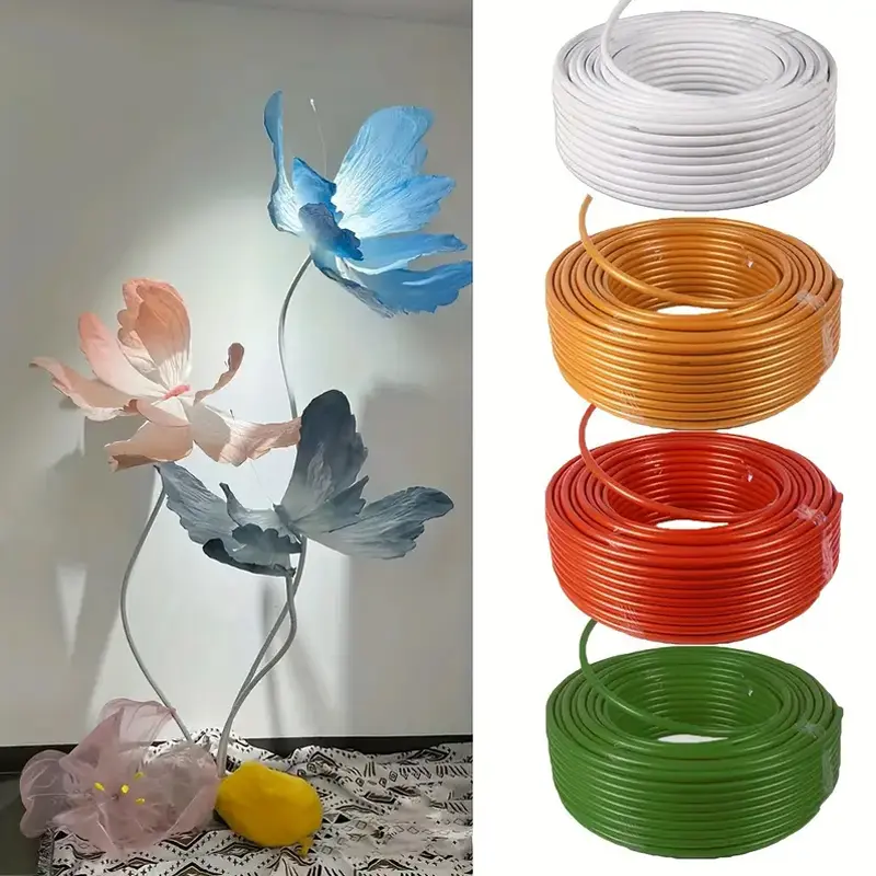 5M PVC Aluminum Plastic Molding Pipe Party Decoration Styling Tube for Baby Shower Birthday Christmas Wedding DIY Props