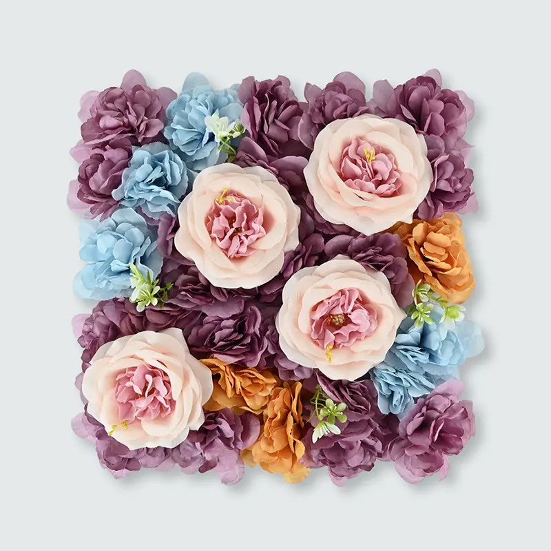 Wedding Artificial Hydrangea Rose Dahlia Flower Wall Panels Bouquet Wedding Party Home Venue Decorations
