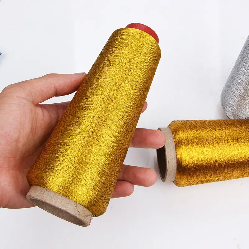 3600M Gold Silver Color Line Computer Cross-stitch Yarn Woven Embroidery Line Embroidery Thread Line Textile DIY Sewing Supplies