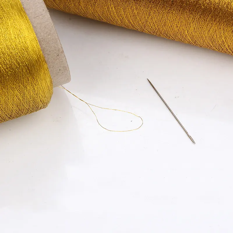 3600M Gold Silver Color Line Computer Cross-stitch Yarn Woven Embroidery Line Embroidery Thread Line Textile DIY Sewing Supplies