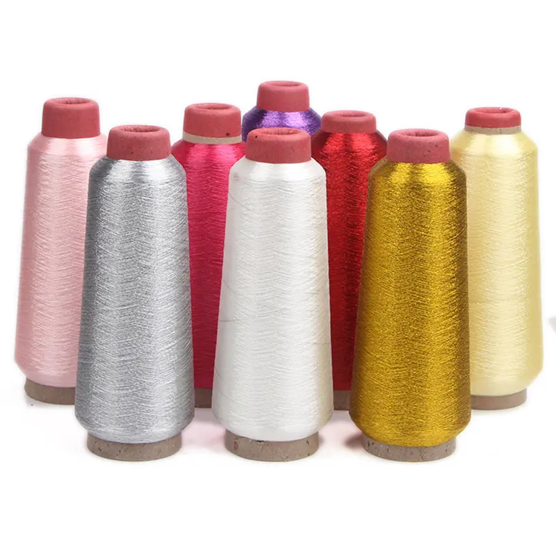 3600M Gold Silver Color Line Computer Cross-stitch Yarn Woven Embroidery Line Embroidery Thread Line Textile DIY Sewing Supplies