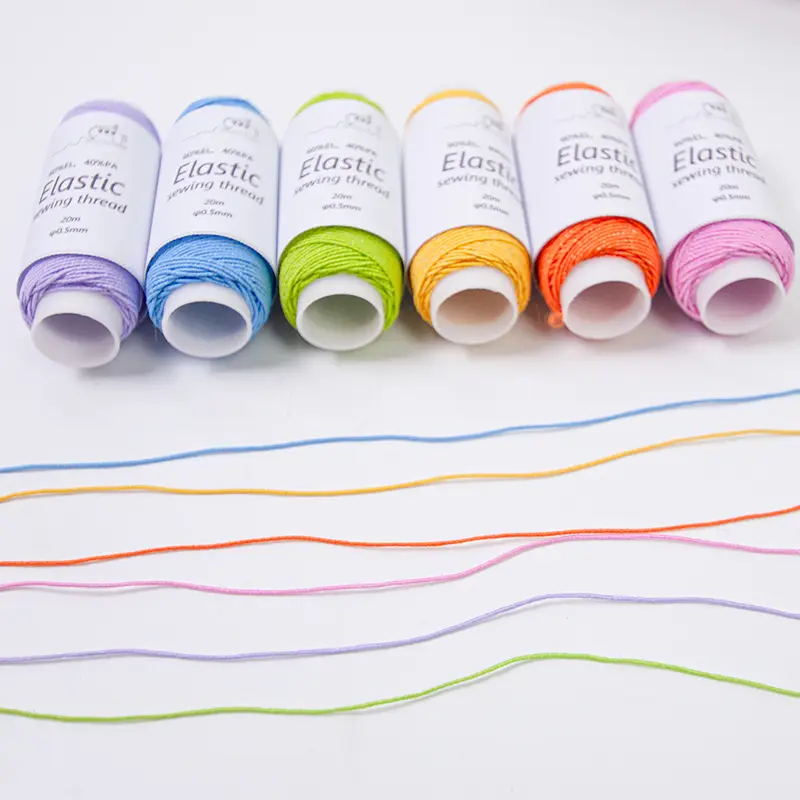 6pcs/pack Strong Elastic Crystal Beading Cord for Bracelets DIY Stretchy Thread String Necklace Jewelry Components Cords