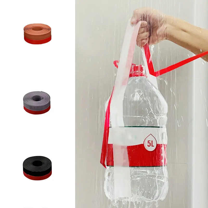 5M Door Bottom Seal Strip Weather Window Rubber Seal Weatherstrip Windproof Dust Self Adhesive Door Windshield Sealing Tape