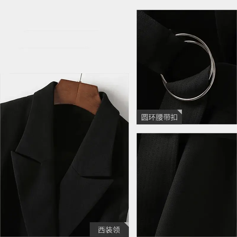 New 2025 Korean Autumn Vest Women Temperament Loose British Style Sleeveless Casual Black Blazer Waistcoat  Ladies Top