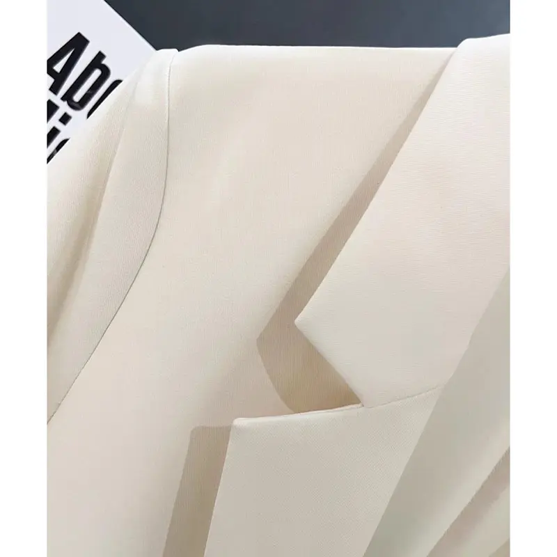 New Korean Summer Blazer Women Fashion Short Sleeve High Casual Temperament Suit  Light Casual Ladies Office Blazers Outwear