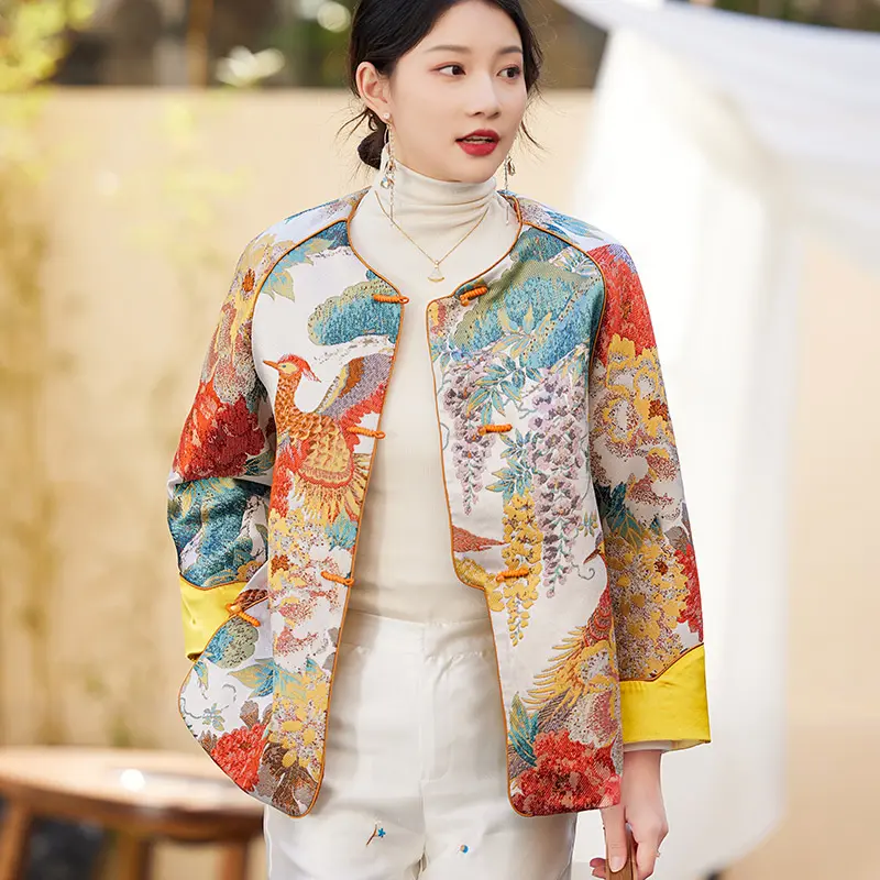 2025 New Jacket Women Retro Women's Spring  Autumn Comfortable Soft  High-end Temperament Loose Ladies Short Jacket Outwear