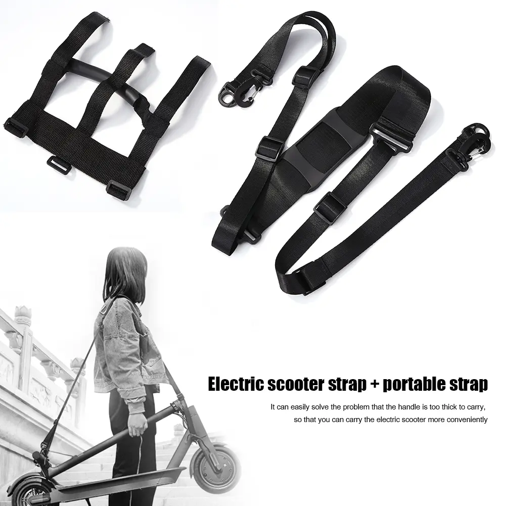 Nylon Electric Scooter Hand Carrying Handle Shoulder Strap E-scooter Parts for Xiaomi M365 Pro 2 Ninebot ES1 ES2 ES3 ES4