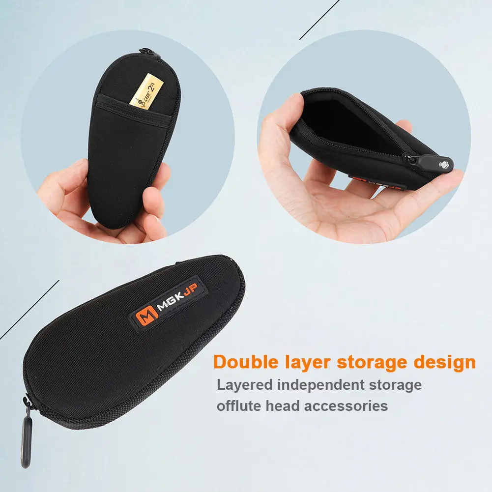 Saxophone Mouthpiece Pouch Clarinet Pouch Clarinet Case Soft Sax Pouch Bag Double Layer Fashion Design for Clarinet Sax