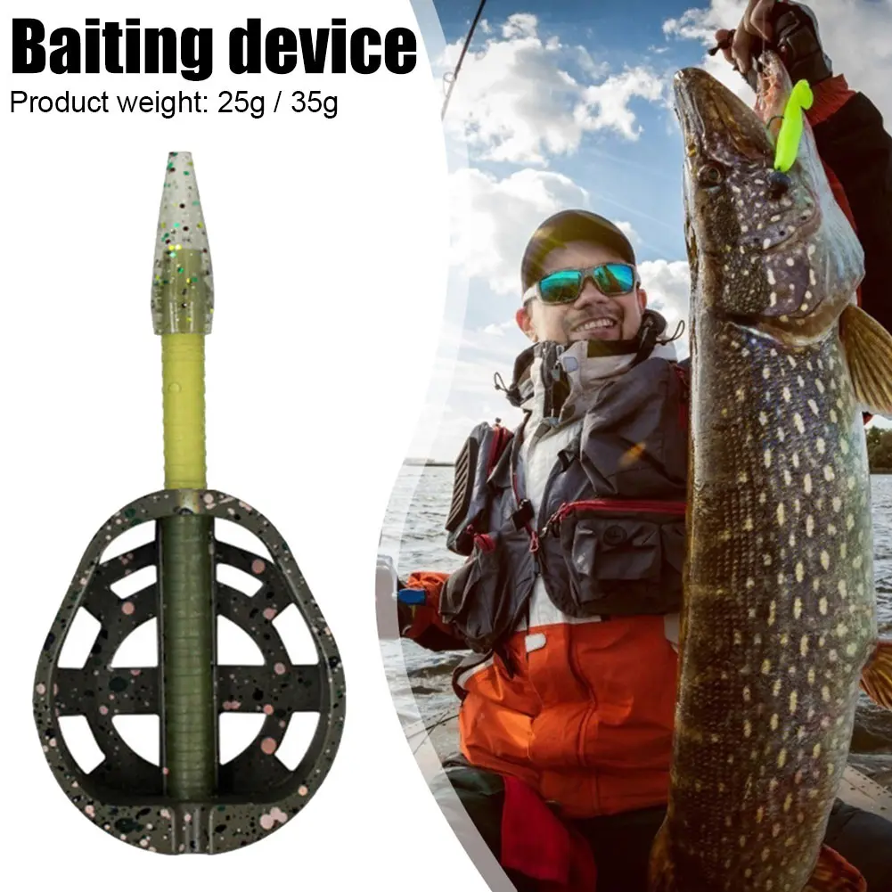 25g/35g Thrower Bait Plumb Zinc Alloy Carp Fishing Bait Holder Quick Release Carp Fishing Bait Basket Feeder Fishing Tackle Tool