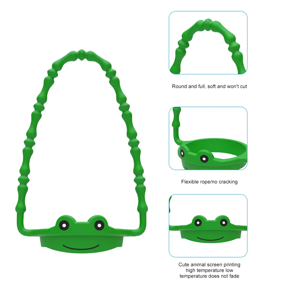 Silicone Water Bottle Handle Universal Portable Bottle Carrying Strap Drink Bottle Carrier Strap for Stanley 8-40oz Cup