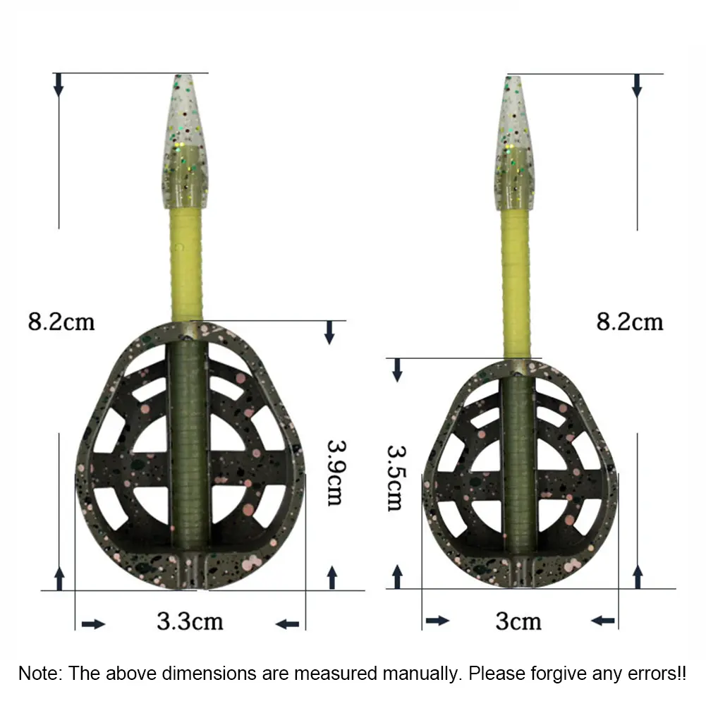 25g/35g Thrower Bait Plumb Zinc Alloy Carp Fishing Bait Holder Quick Release Carp Fishing Bait Basket Feeder Fishing Tackle Tool