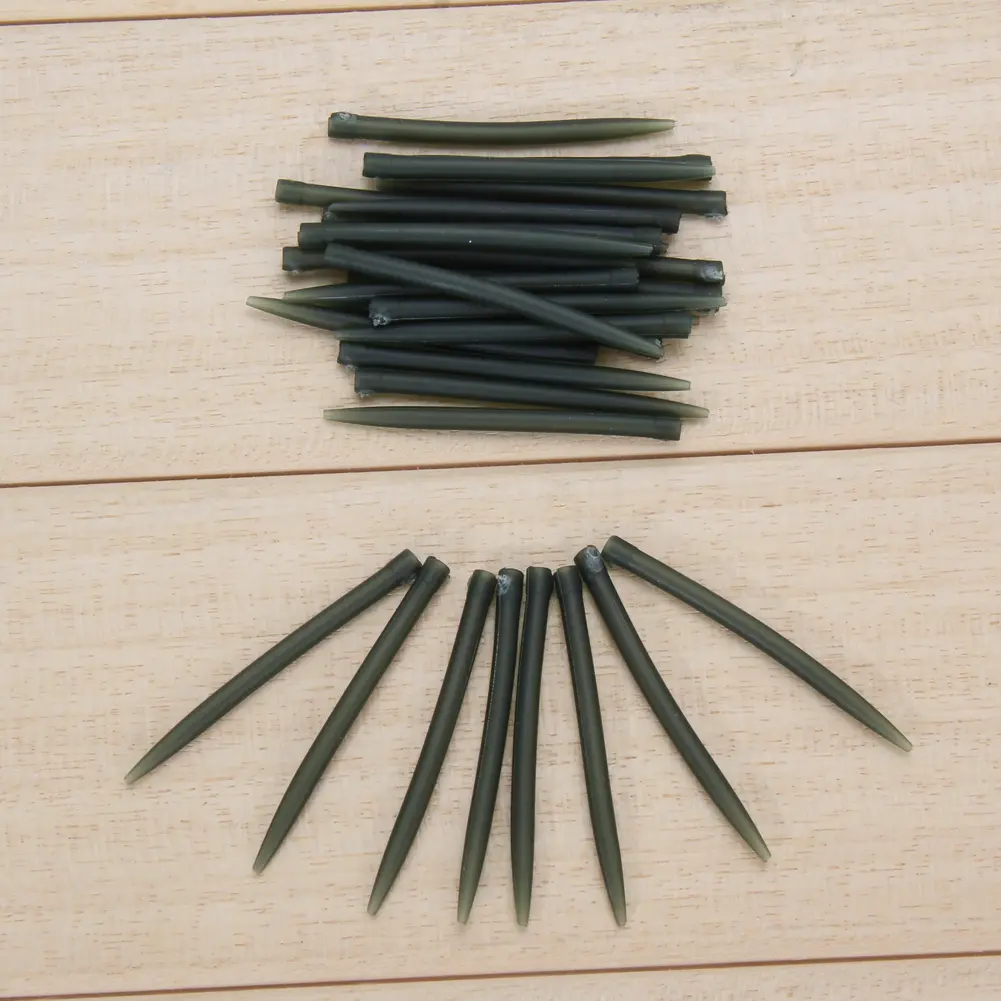 30Pcs Fishing Rubber Tubes 5.3cm Terminal Carp Fishing Sleeves Lightweight Carp Fishing Tube Sleeves Fishing Tackles